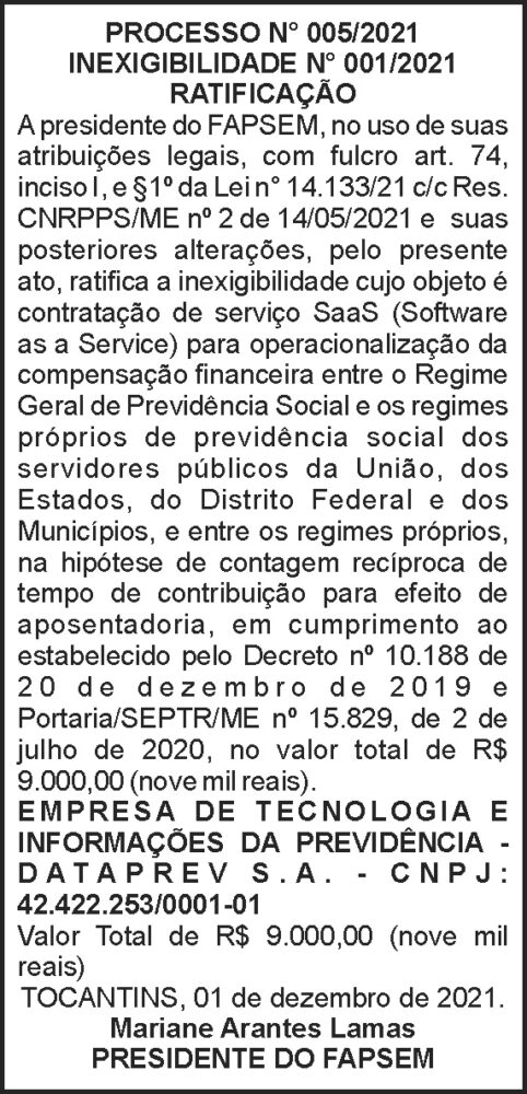 Pregão - Tocantins 4 1 TOCANTINS 01