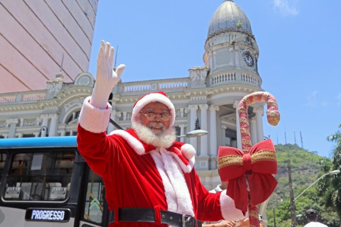Maria Fumaça terá passeios noturnos com Papai Noel 1 papai noel