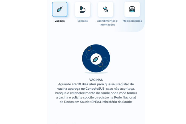 Após suposto ataque hacker, aplicativo ConecteSUS deixa de apresentar registro vacinal 1 print conectsus