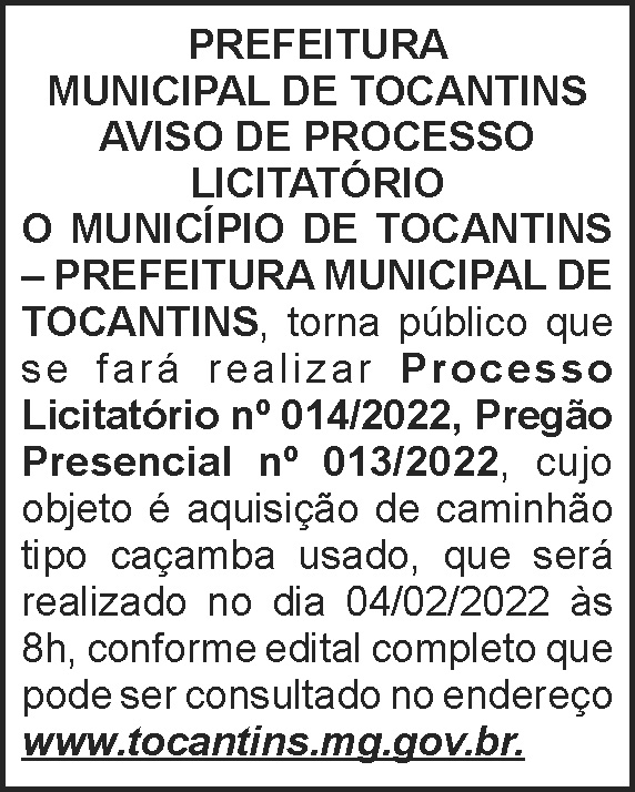 1 TOCANTINS 014