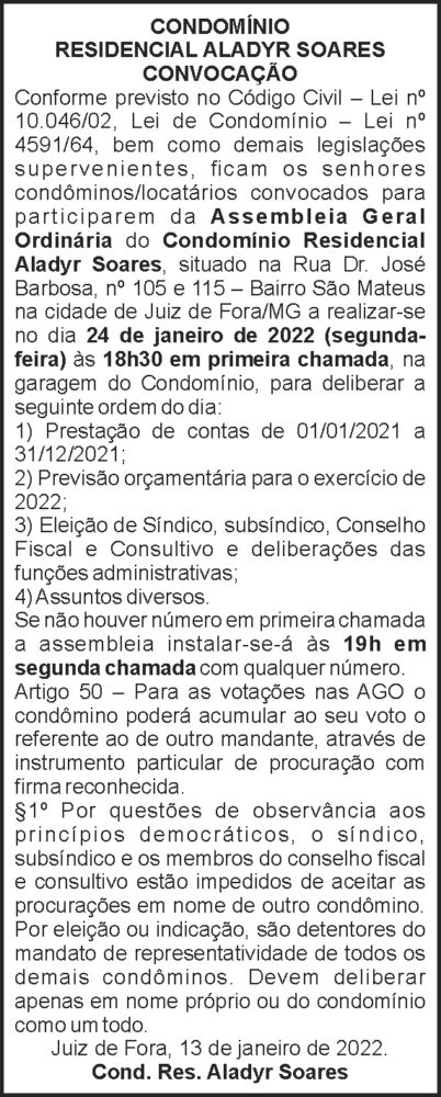 Convocação - Aladyr Soares 4 1 ALADYR