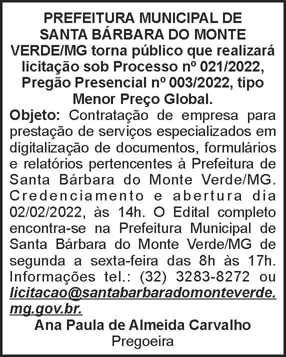 Pregão Presencial - Santa Bárbara 4 1 BARBARA 021