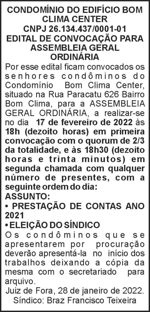 1 BOM CLIMA