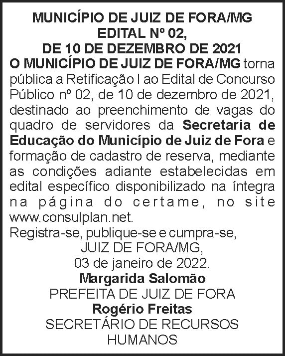Edital - Prefeitura de Juiz de Fora 4 1 EXTRATO 02