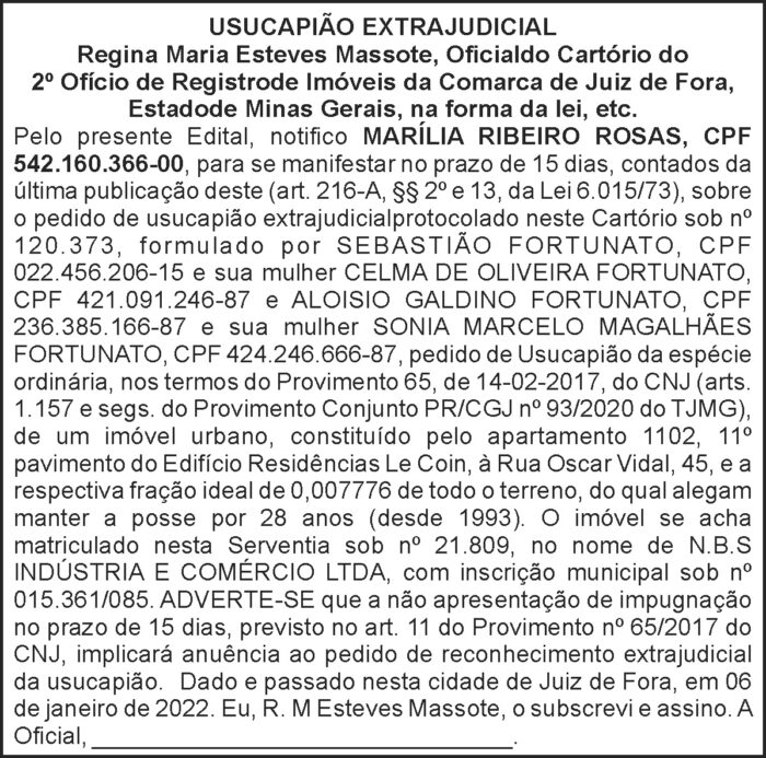 Edital de notificação - registro de imóveis 4 1 MARILIA
