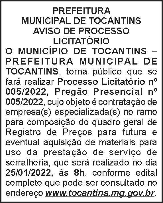 1 TOCANTINS