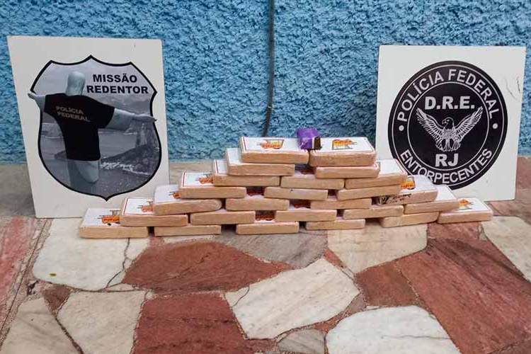 cocaina apreendida em Olaria divulgacao policia federal