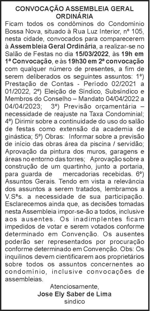 Condomínio Bossa Nova 4 1 BOSSA NOVA