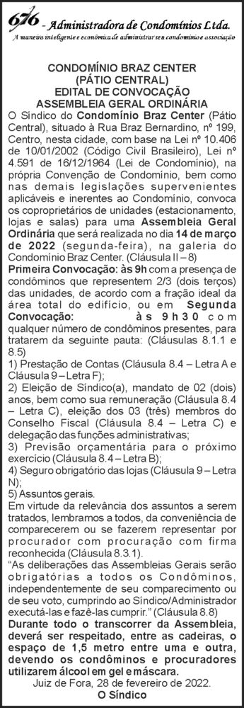 1 BRAZ CENTER
