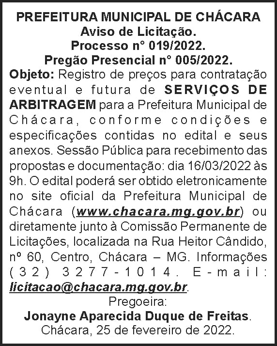 1 CHACARA 019