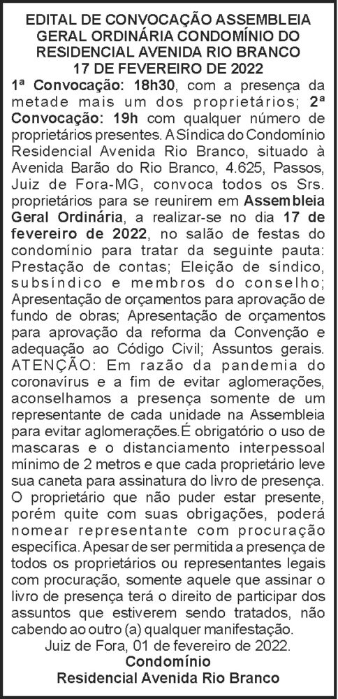 1 RIO BRANCO