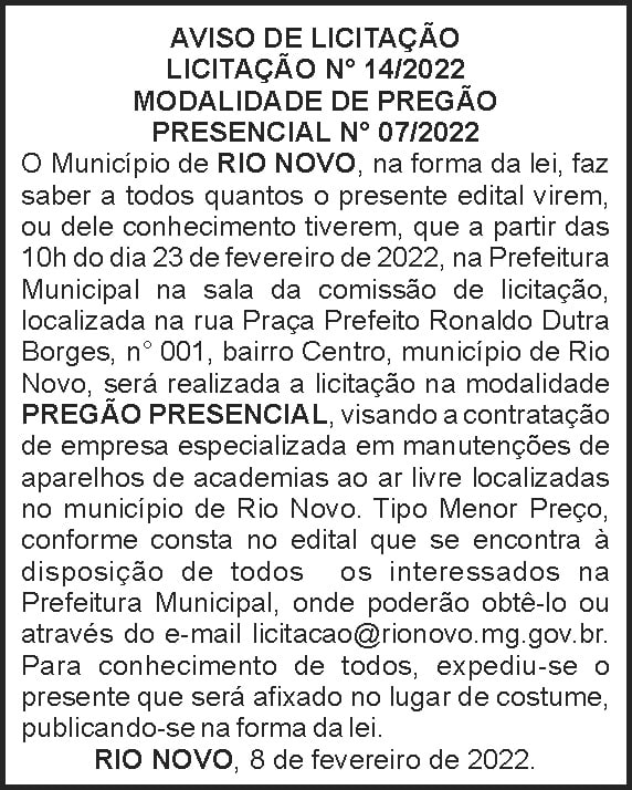 1 RIO NOVO 14