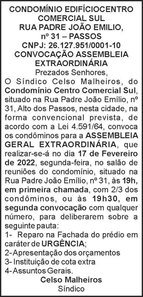 Cond. Edifício Centro Comercial Sul 4 1 SUL