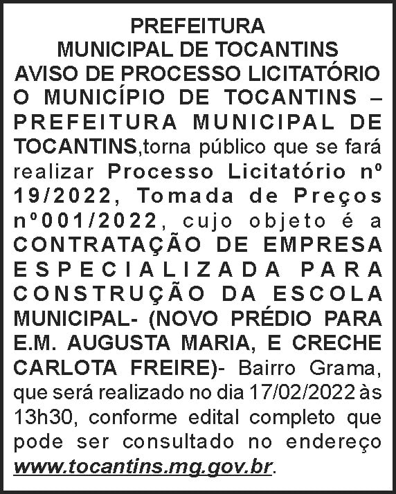 1 TOCANTINS 19