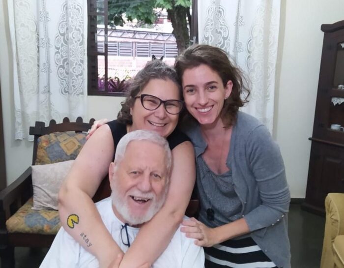 A beleza singular de Luana Schultz 4 Munir Yazbeck com a sobrinha Tatiana e a filha Mariana