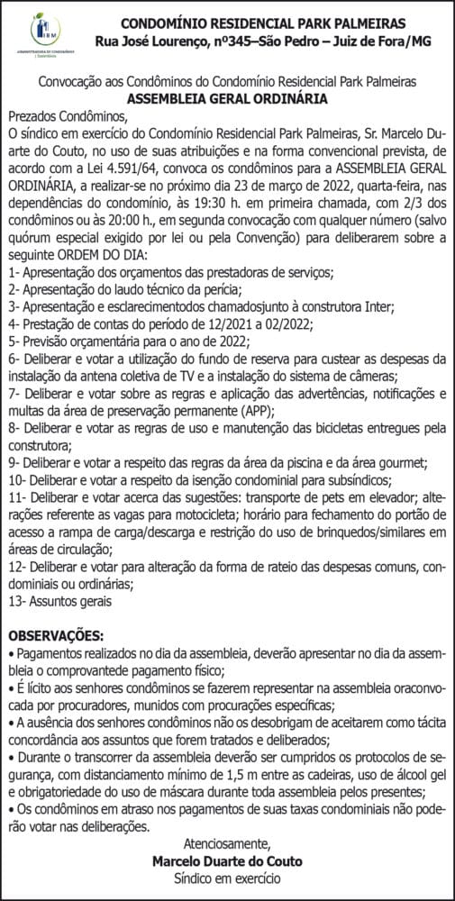 1 PARK PAINEIRAS