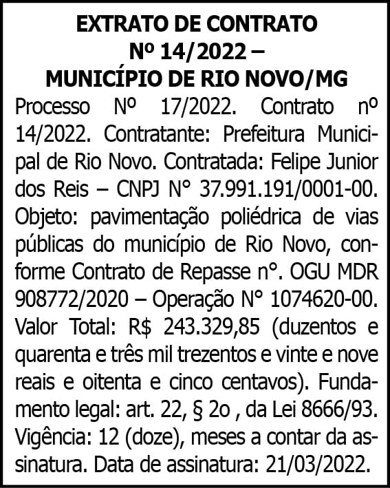 1 RIO NOVO 14