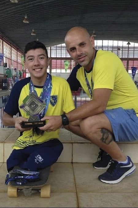 Manuela Ribeiro e Marcus William são convocados para seleção paralímpica sub-20 de natação 1 Natacao Marcus William e Fabio Antunes foto arquivo pessoal