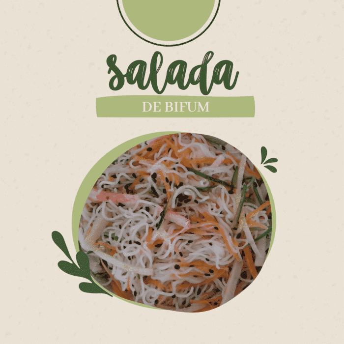 Salada de Bifum – Macarrão de farinha de arroz 1 Salada de Bifum
