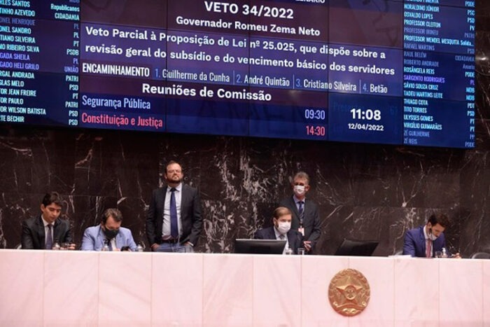 ALMG derruba veto do governador Romeu Zema a reajustes para servidores do Executivo 1 Derrubada do veto ALMG Foto Guilherme Bergamini