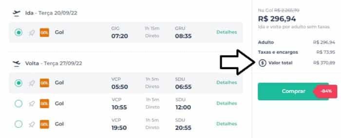 Passagens de ida e volta com embarque no Rio de Janeiro a partir de R$ 370 1 Passagens ida e volta