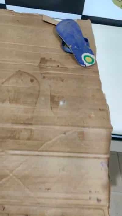 Com ajuda de pegada, polícia conclui latrocínio de idoso morto com golpes de picareta 1 Pegada latrocinio foto Divulgacao Policia Civil