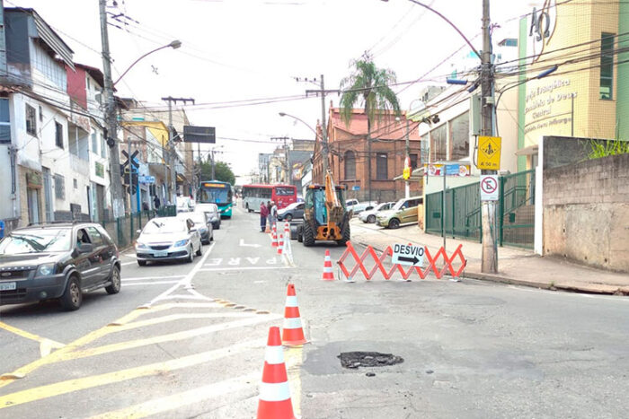 Rua São Mateus a Av. dos Andradas são liberadas após obras da Cesama 1 Obra da Cesama na Av. dos Andradas