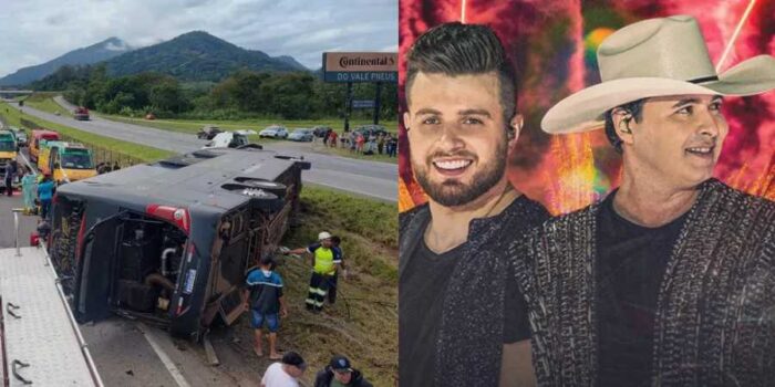 conrado e aleksandro acidente onibus reproducao redes sociais