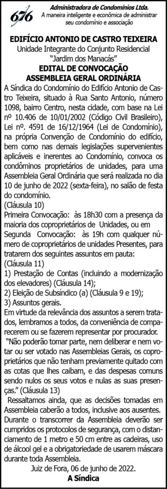 EDIFÍCIO ANTONIO DE CASTRO TEIXEIRA 4 1 ANTONIO CASTRO