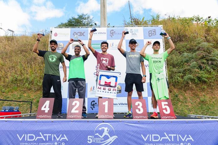 Na volta do Ranking, Amanda Oliveira e Francisco Lima vencem a 5ª Corrida Côrtes Villela 1 Corrida Podio masculino Cortes Villela foto Danylo Goto