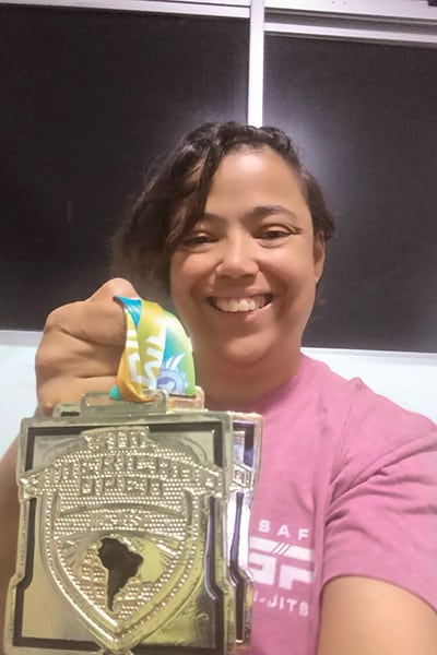 Em busca de apoio, Marcelina é tricampeã sul-americana de parajiu-jítsu 1 Marcelina foto arquivo pessoal