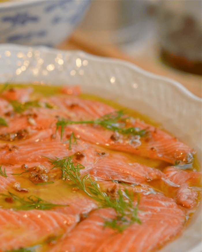 Salmão ao molho cítrico e azeite trufado 1 Salmão ao molho cítrico e azeite trufado