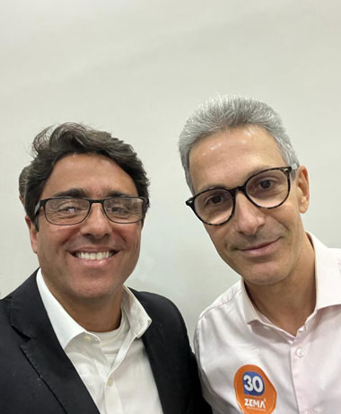 Coluna Cesar Romero - 01/09/2022 5 Valerio Ribeiro e Romeu Zema 310822 enviada pelo CR