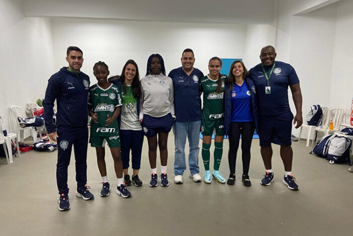 "Incrível": jogadoras do Sport conhecem estrutura do Palmeiras 2 Sport e Palmeiras