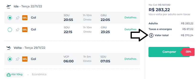 Voos de ida e volta para São Paulo por apenas R$ 370; veja ofertas 1 voos