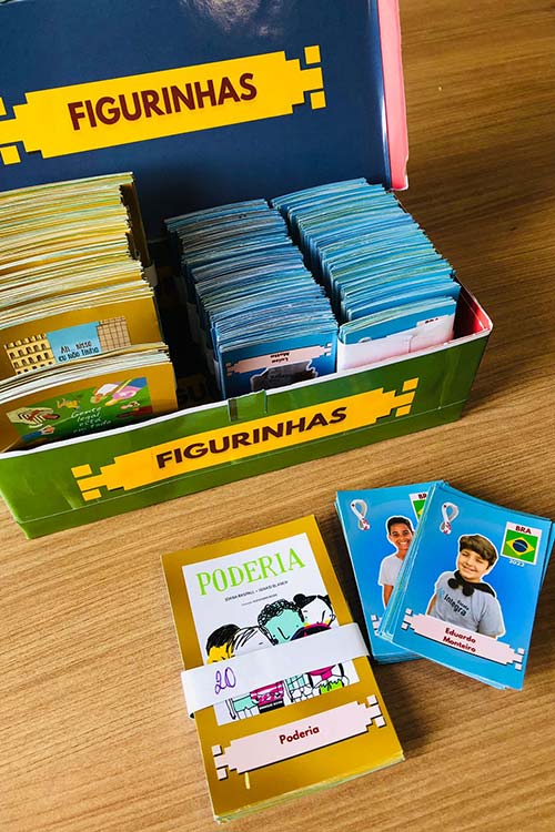 Escola cria álbum de figurinhas inspirado na Copa para incentivar leitura 2 Figurinhas 2. Divulgacao 1