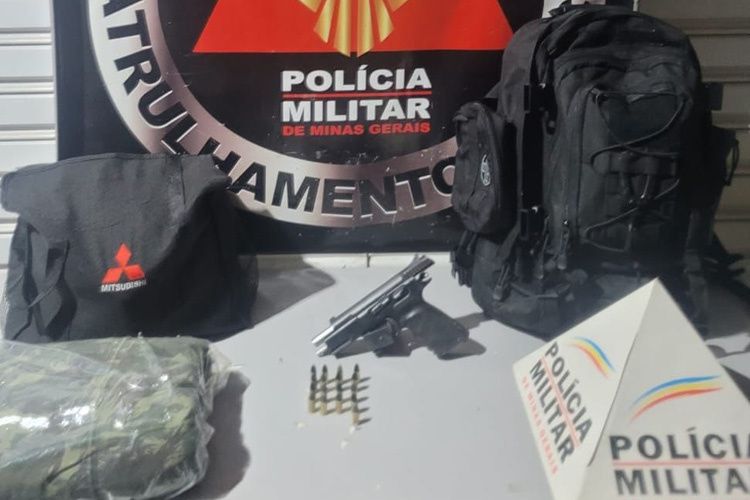 PM prende suspeito de matar homem a tiros na Zona Sul de Juiz de Fora 1 apreensao arma by pm