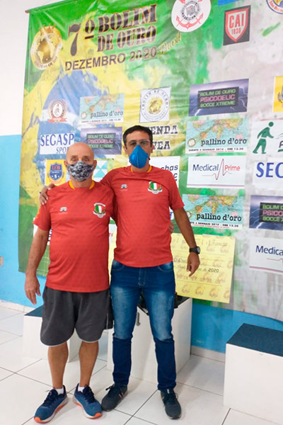 Bocha Everaldo Medeiros e Francisco Farinelli Chico no Bolim de Ouro Brasil 2020
