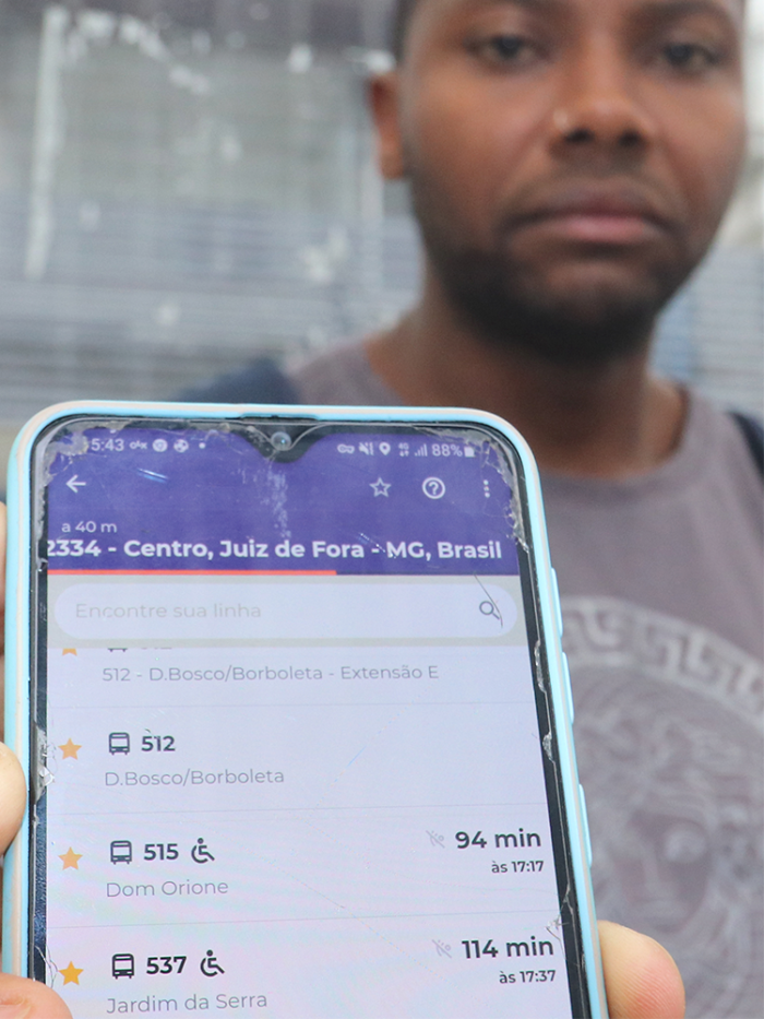 Usuários reclamam de problemas em aplicativo de horário de ônibus em JF 2 Citt mobi leandro Felipe Couri