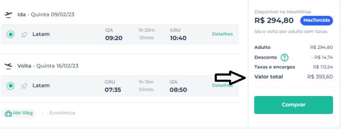 Voos Zona da Mata para SP por R$ 393 e do Rio- Curitiba a R$ 413 (ida e volta) 1 TRIBUIZA