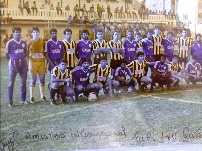 Há 34 anos, Tupi vencia a seleção do Catar em Juiz de Fora 1 Tupi x Catar. Reproducao site