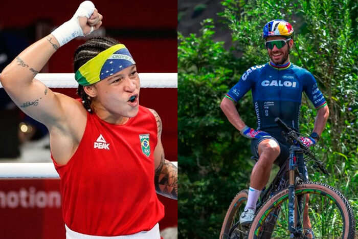 Beatriz Ferreira e Henrique Avancini montagem