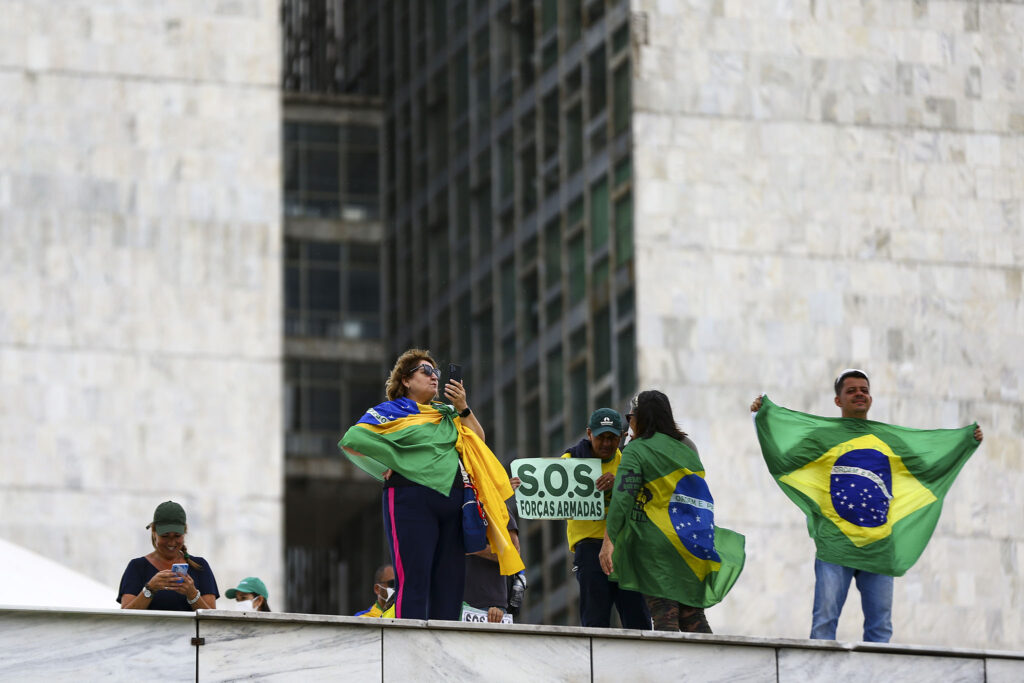 Pesquisa indica que 90% das postagens condenaram atos antidemocráticos em Brasília 1 manifestacao mcamgo abr 080120231818 21