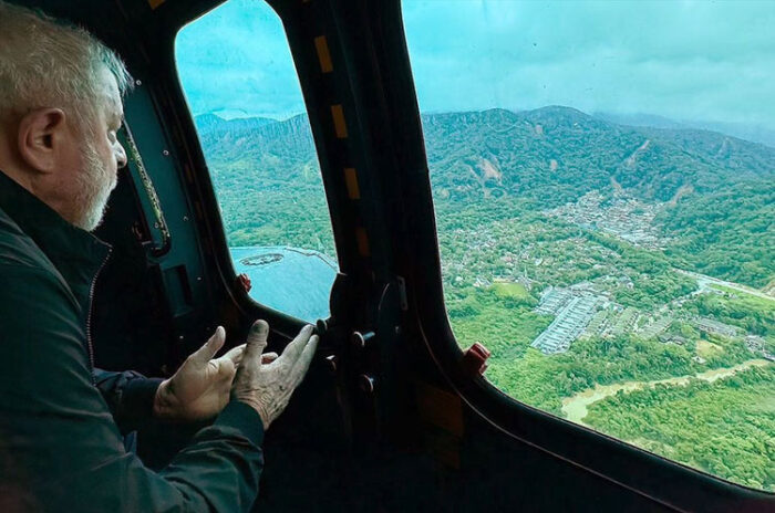 Em São Sebastião, Lula promete reconstrução de casas em áreas seguras 1 foto lula