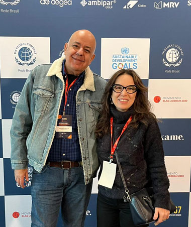 Coluna Cesar Romero - 26 e 27 de março de 2023 11 1 Ana Paula Bastos Arbache e Fernando Arbache 240323 JF POR AI conferencia na ONU enviada pela Giglia
