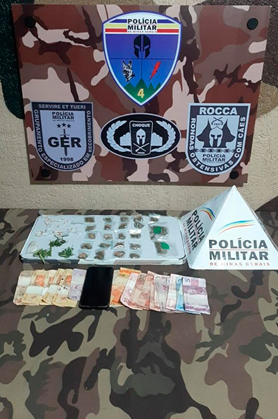 Ações de combate ao tráfico de drogas deixam seis presos em JF 3 trafico grajau divulgacao pm