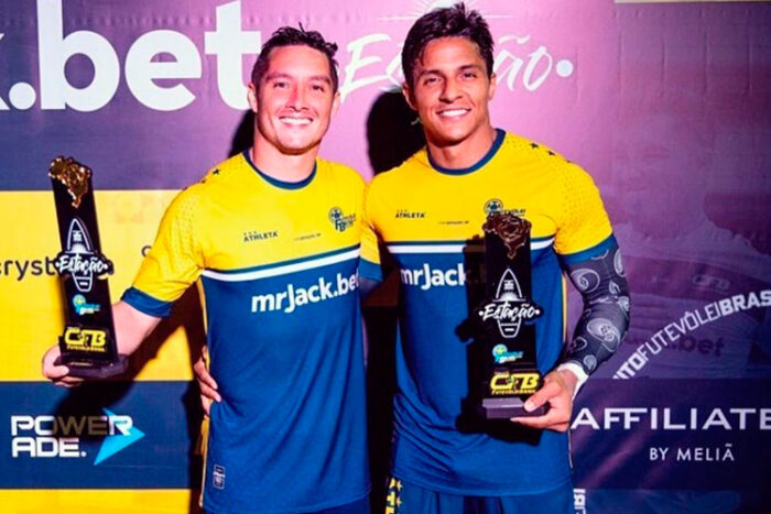 Juiz-forano Aulus Seccadio é vice-campeão do Circuito Futevôlei Brasil 1 aulus reproducao instagram