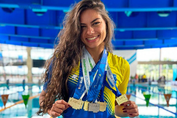 Nadadores de JF conquistam 18 ouros em competição nacional 2 manu medalha by reproducao instagram