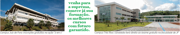 Vestibular para Medicina na Suprema Três Rios garante inscrição gratuita em JF 2 suprema publi 2
