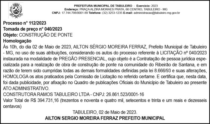 AILTON SÉRGIO MOREIRA FERRAZ 4 1 TABULEIRO 040